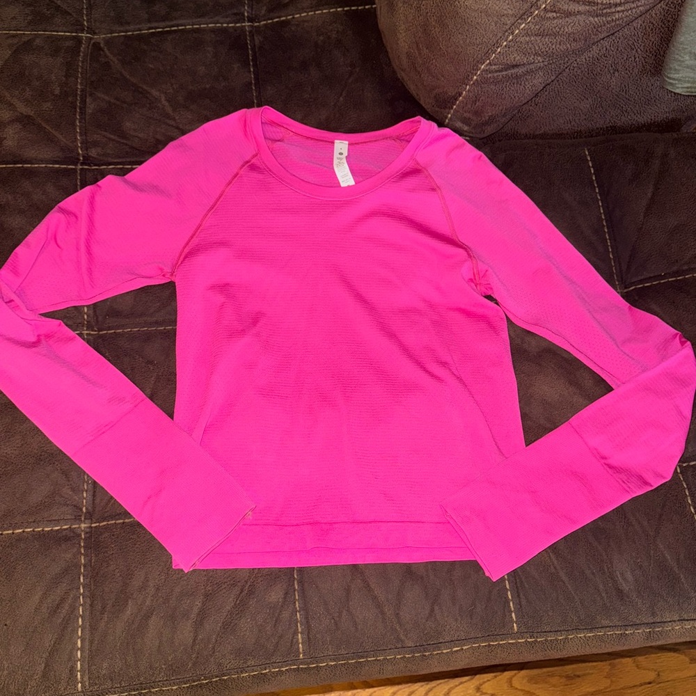 Lululemon Athletica Sonic Pink Long Sleeve Swiftly
